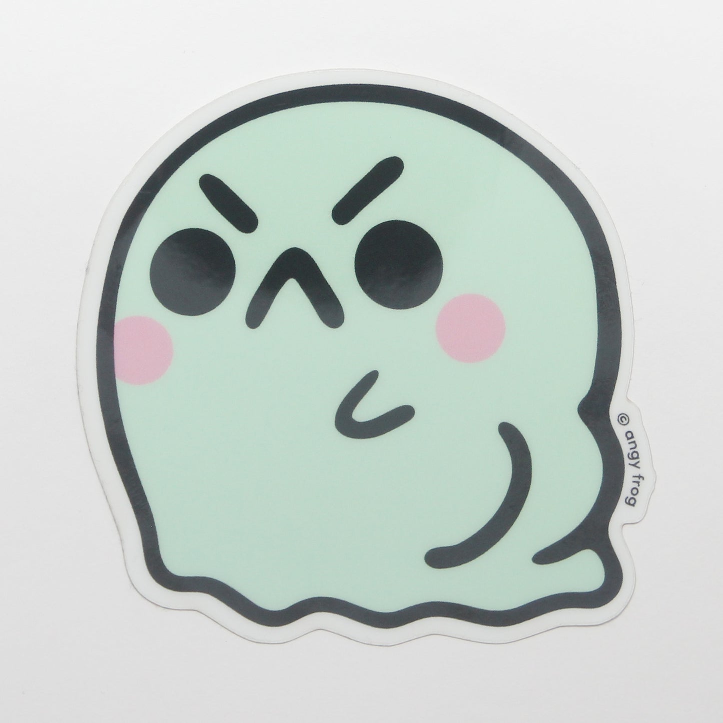 Angy Frog Limited Ghost Glow in the Dark Sticker!