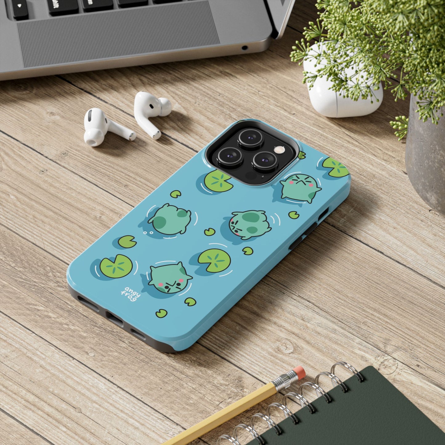 Angy Frog Tough Phone Cases