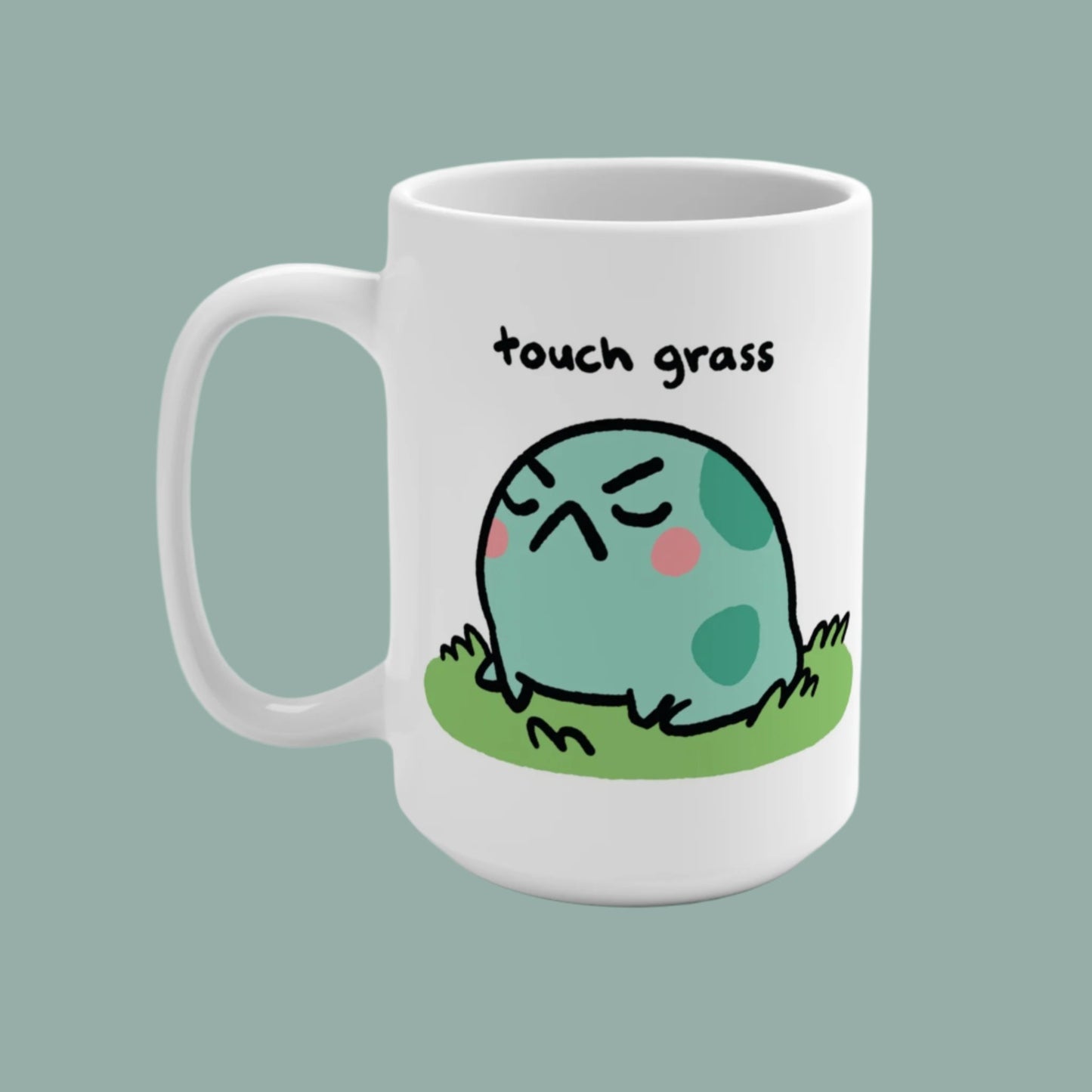 Touch Grass with Ass 15oz Mug