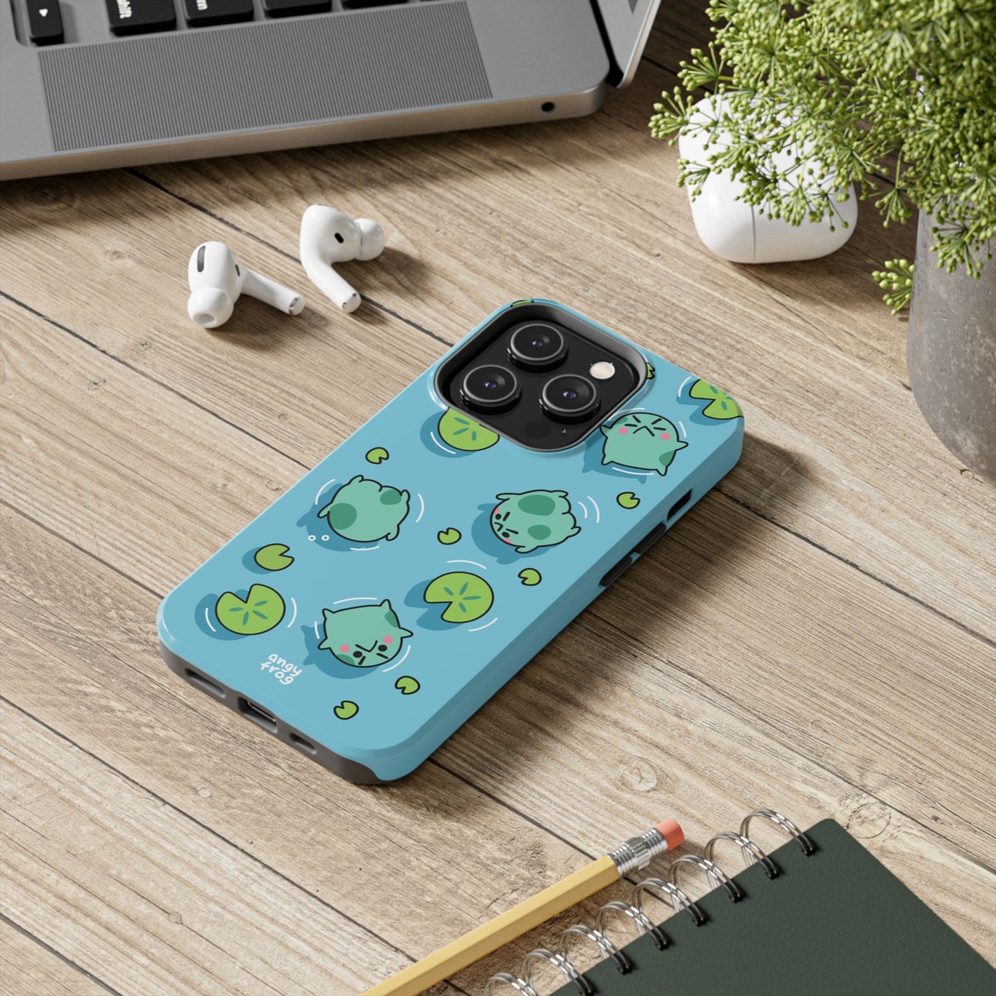 Angy Frog Tough Phone Cases