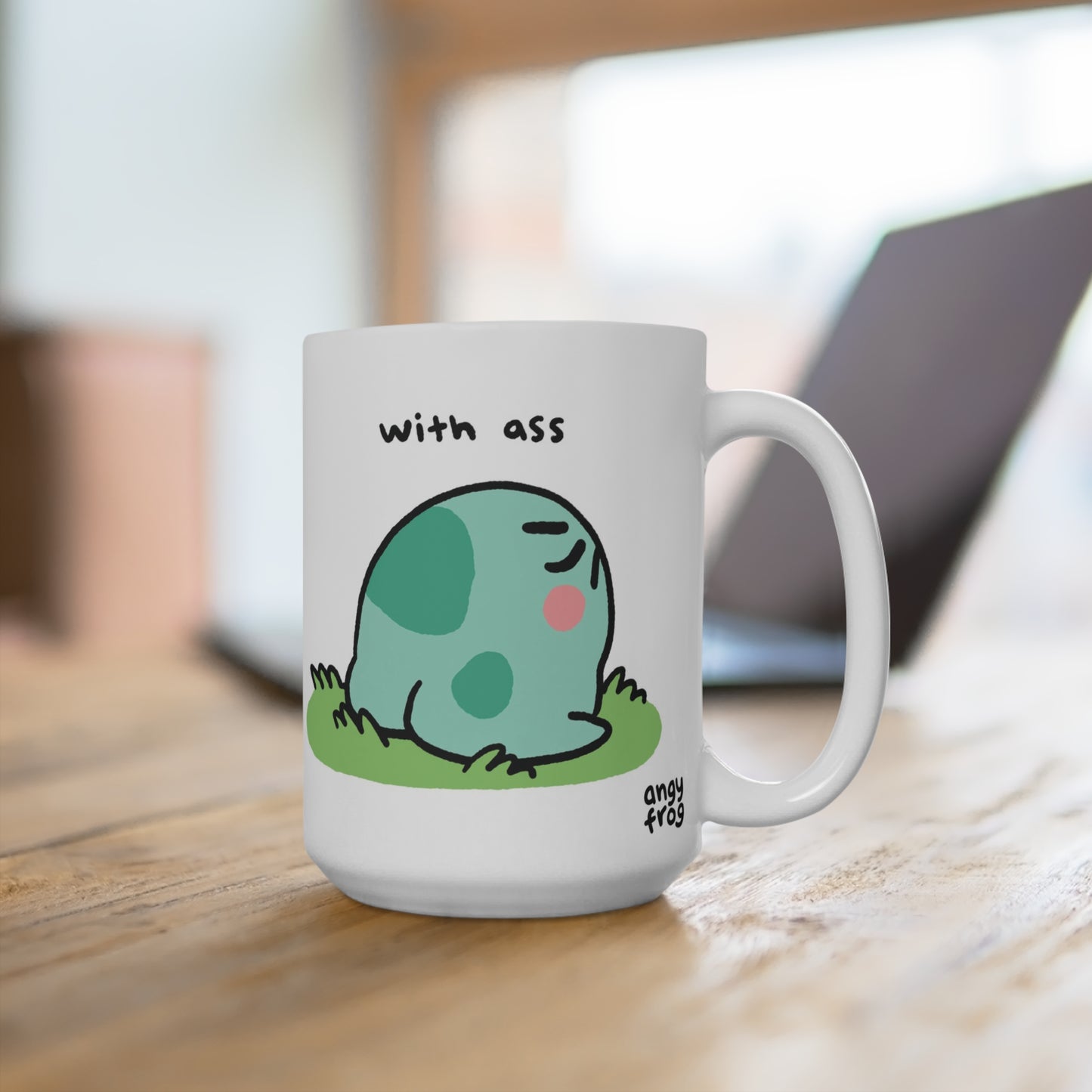 Touch Grass with Ass 15oz Mug