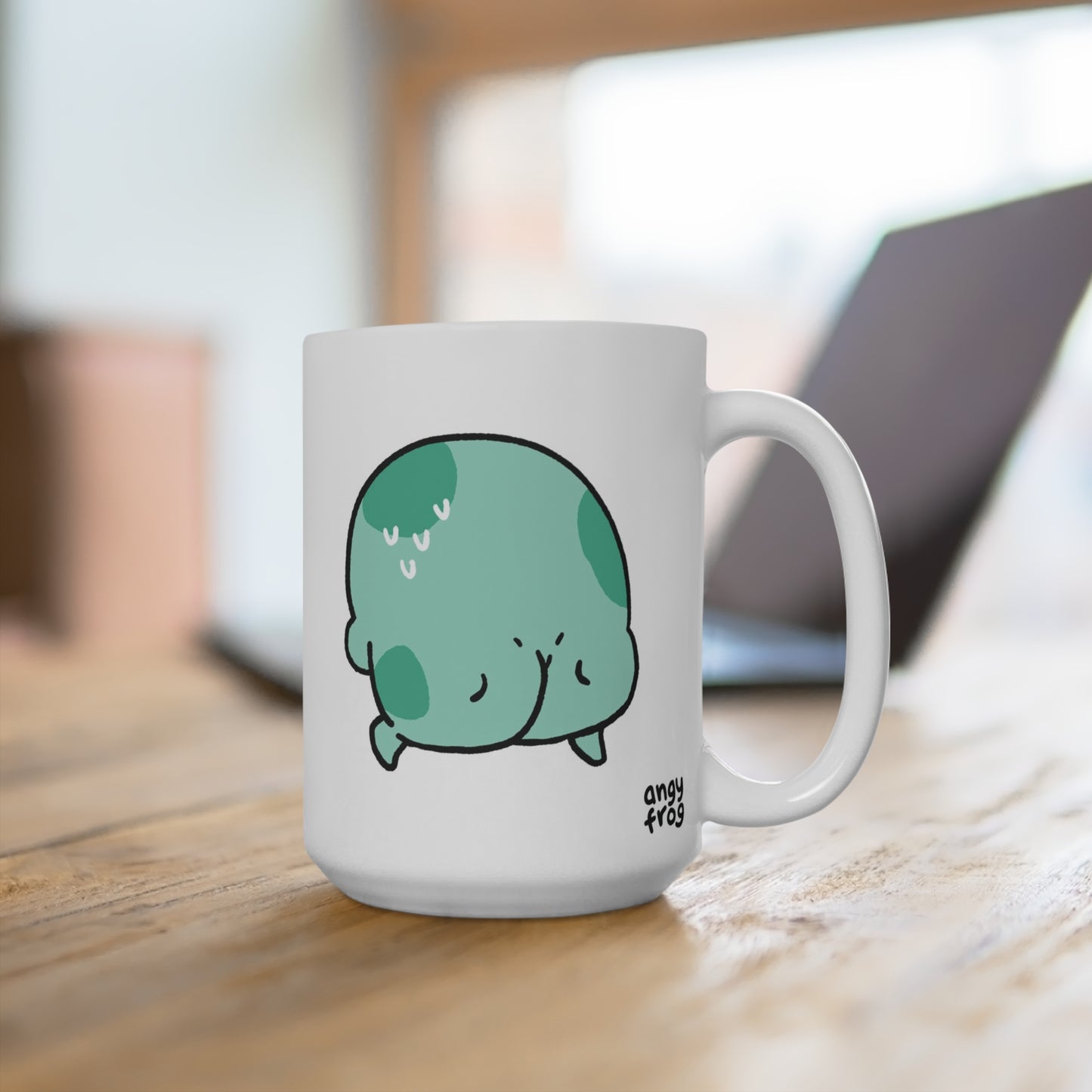 Angy Frog Life Is Tough 15oz Mug