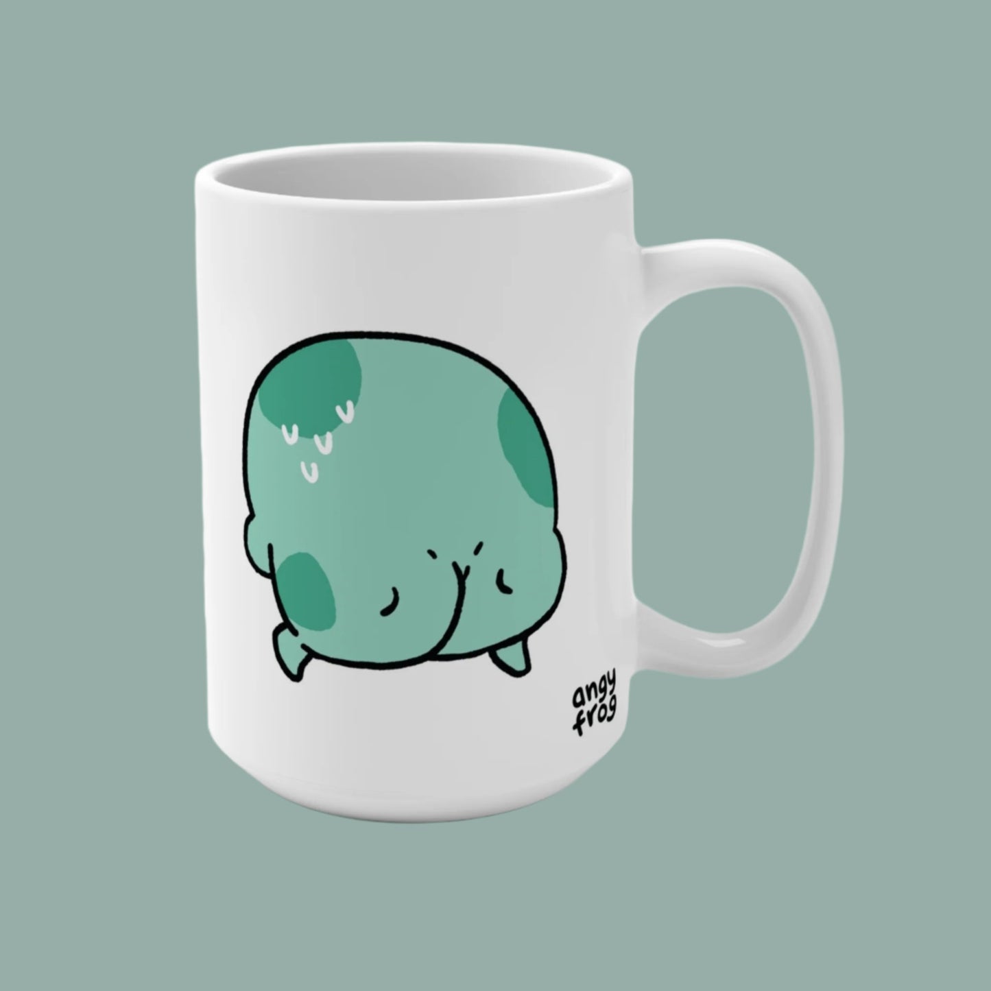 Angy Frog Life Is Tough 15oz Mug