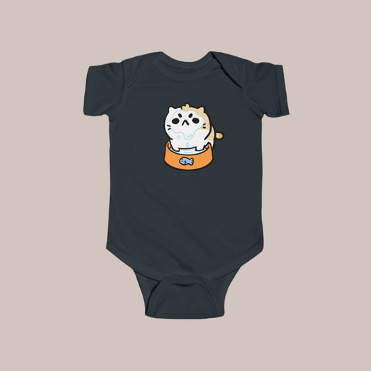 Baby Angy Cat Milked Onesie