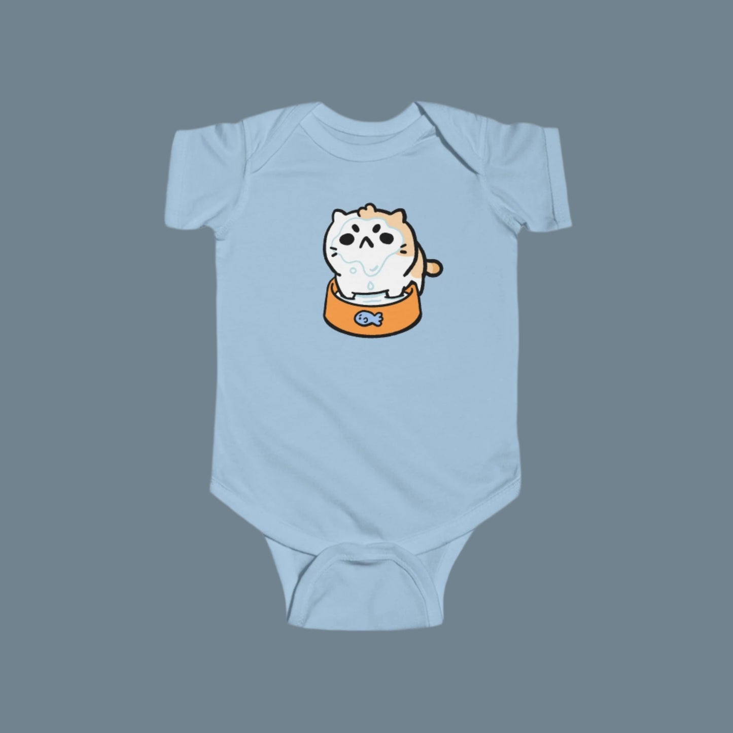 Baby Angy Cat Milked Onesie