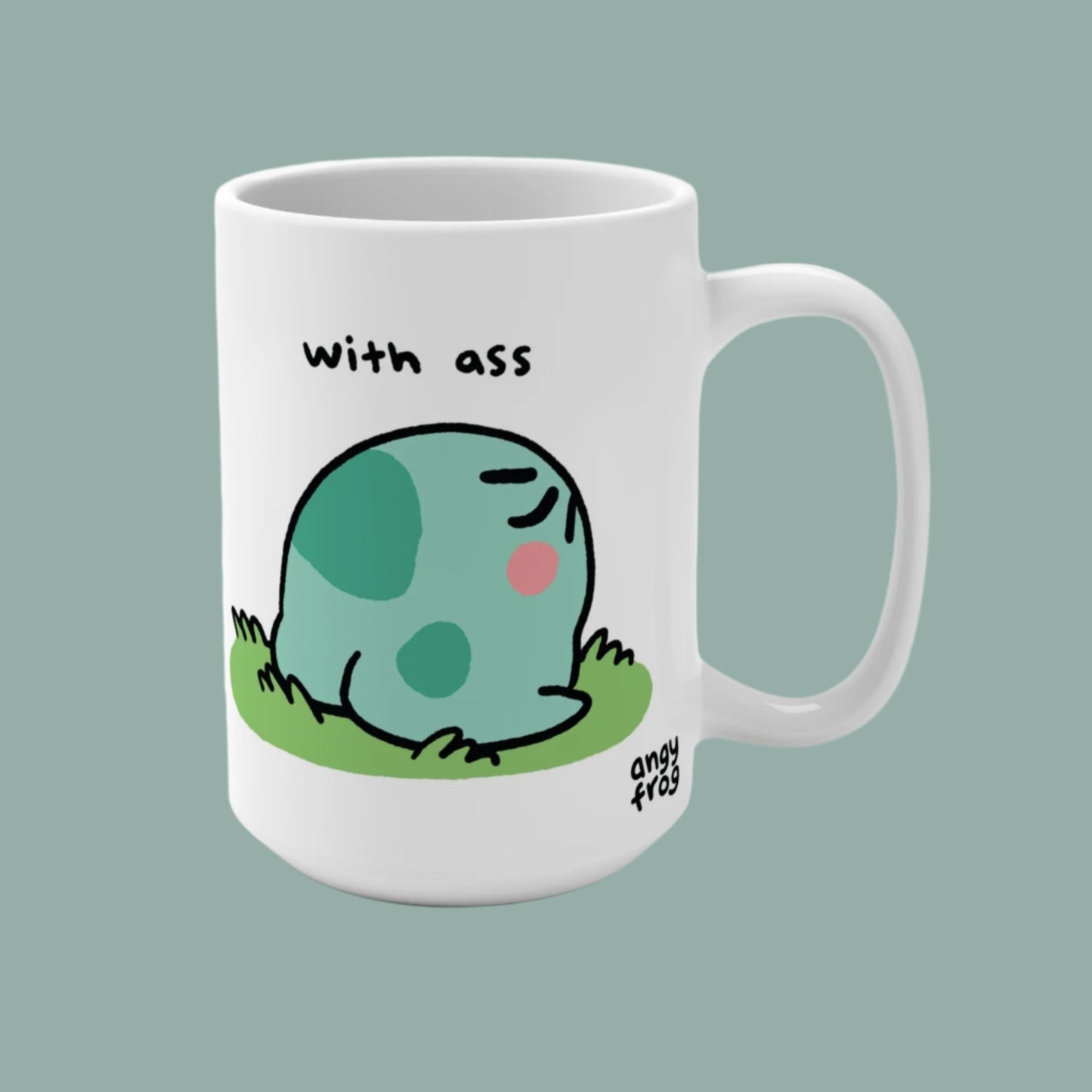 Touch Grass with Ass 15oz Mug