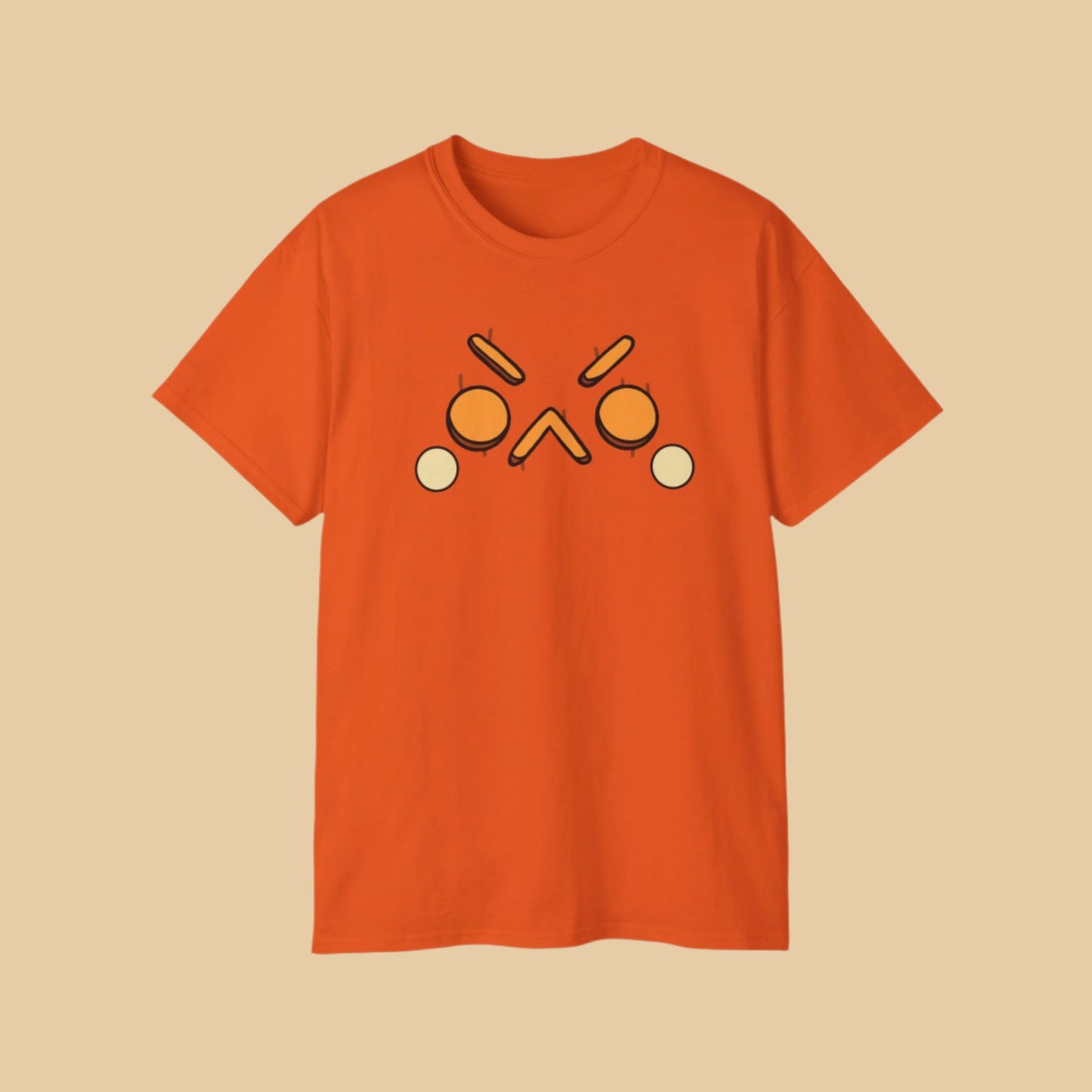 Angy Pumpkin Face Unisex Ultra Cotton Tee