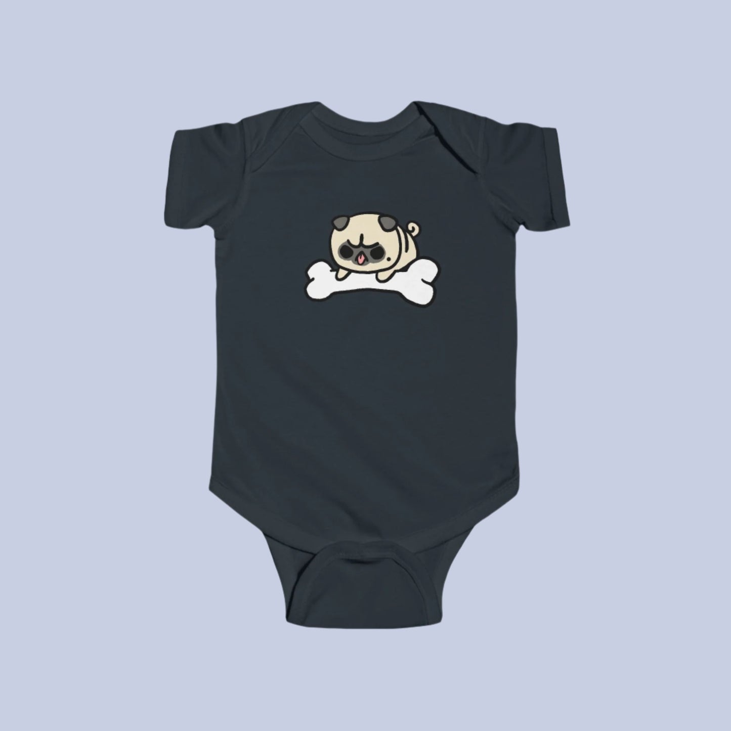 Baby Angy Pug Mine! Onesie