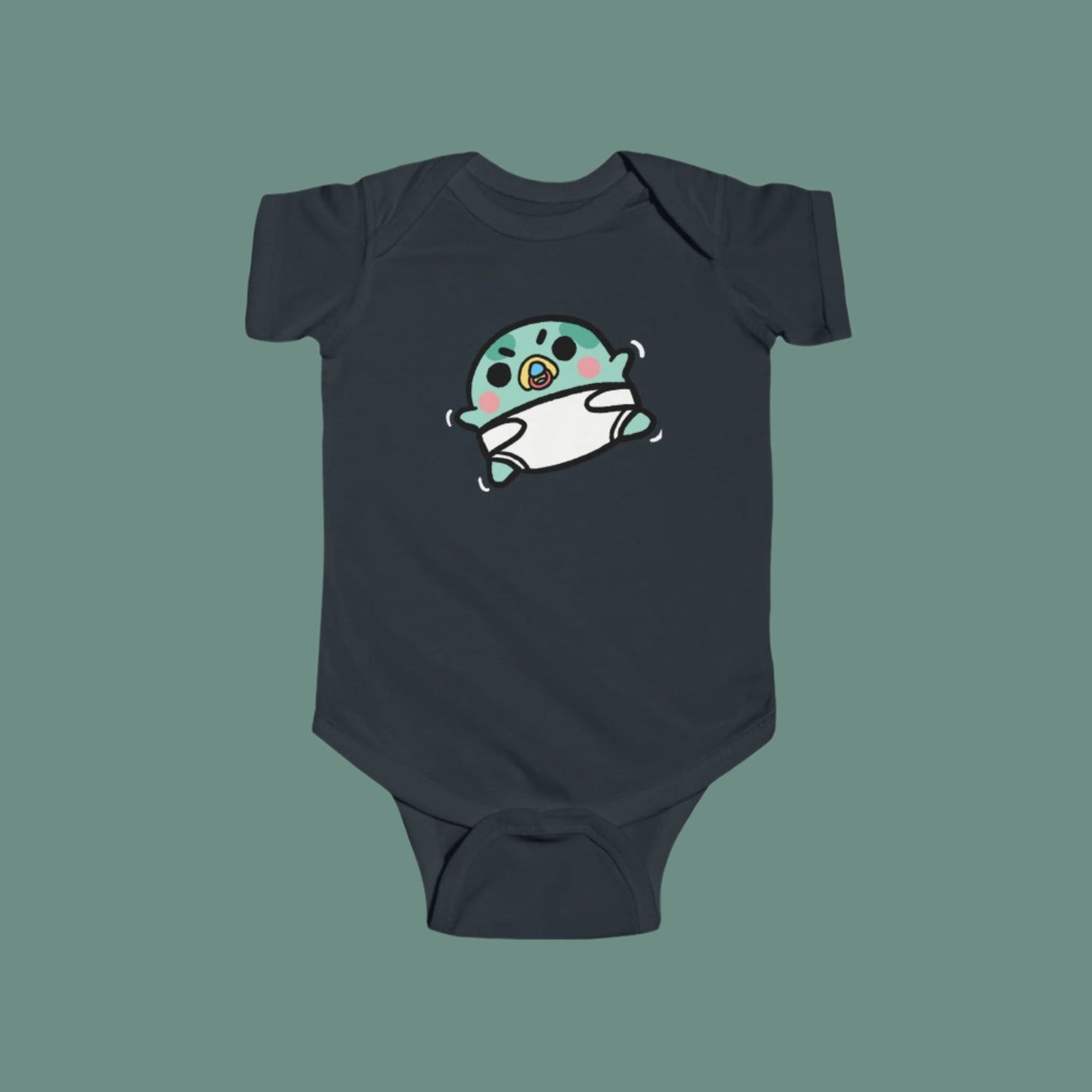 Baby Angy Frog Wiggle Onesie