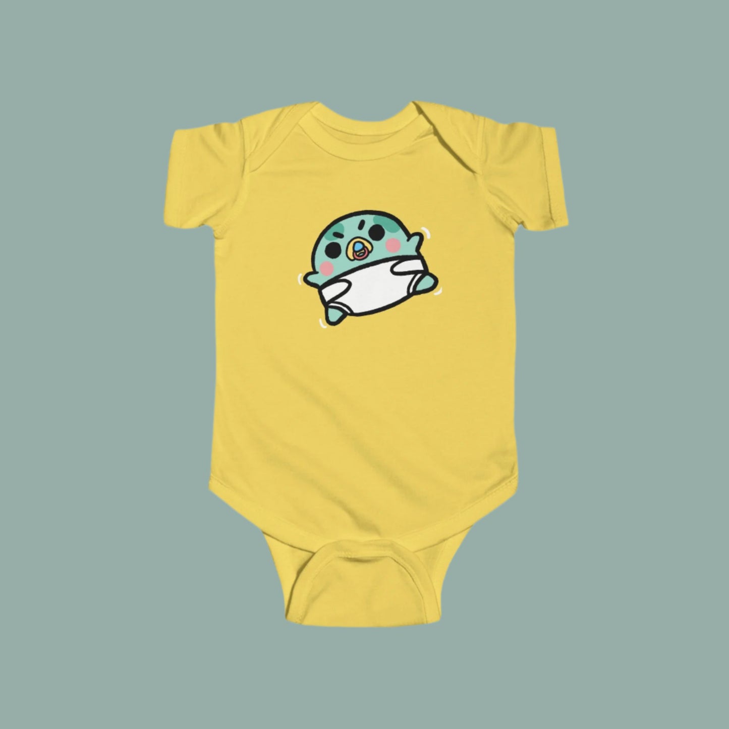 Baby Angy Frog Wiggle Onesie