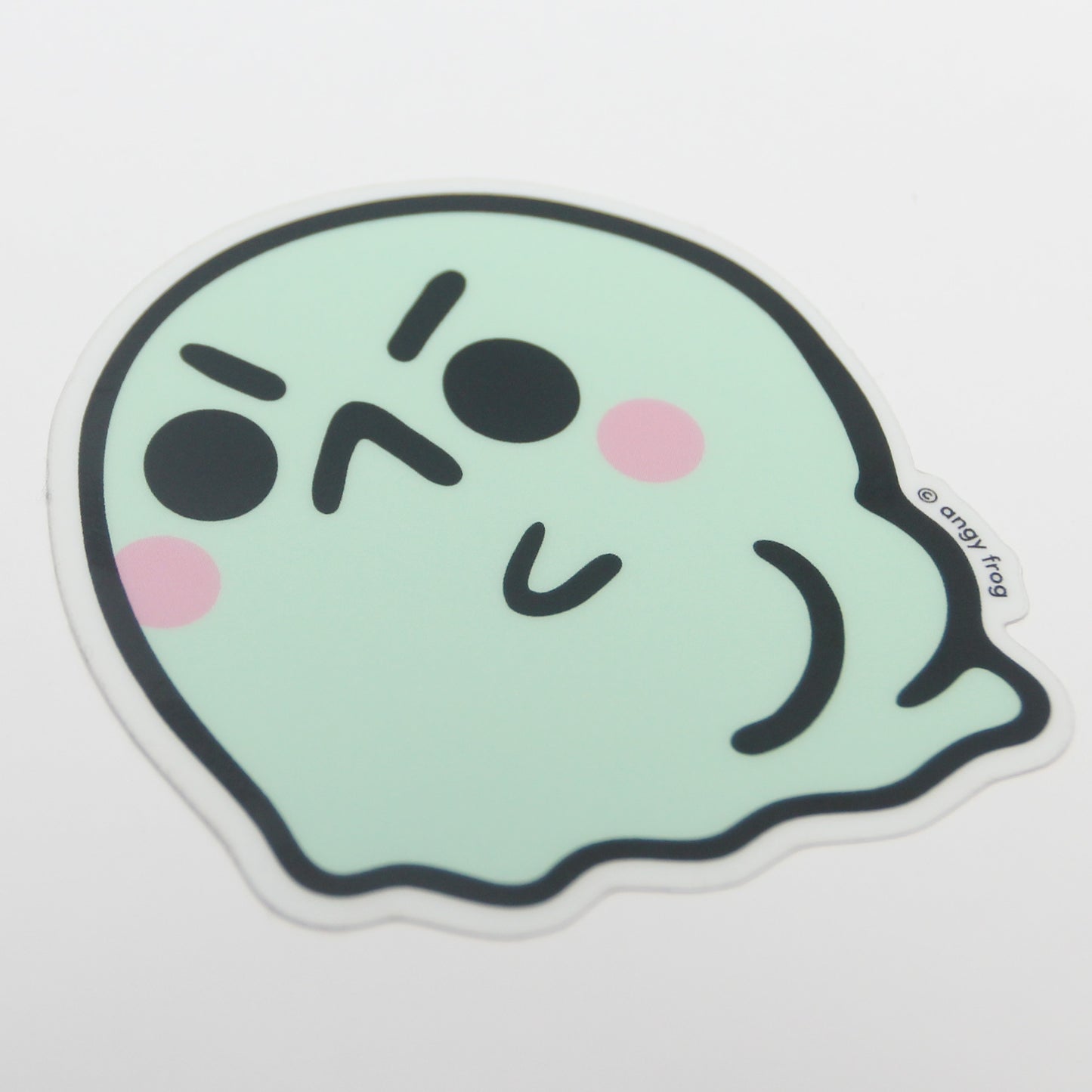 Angy Frog Limited Ghost Glow in the Dark Sticker!