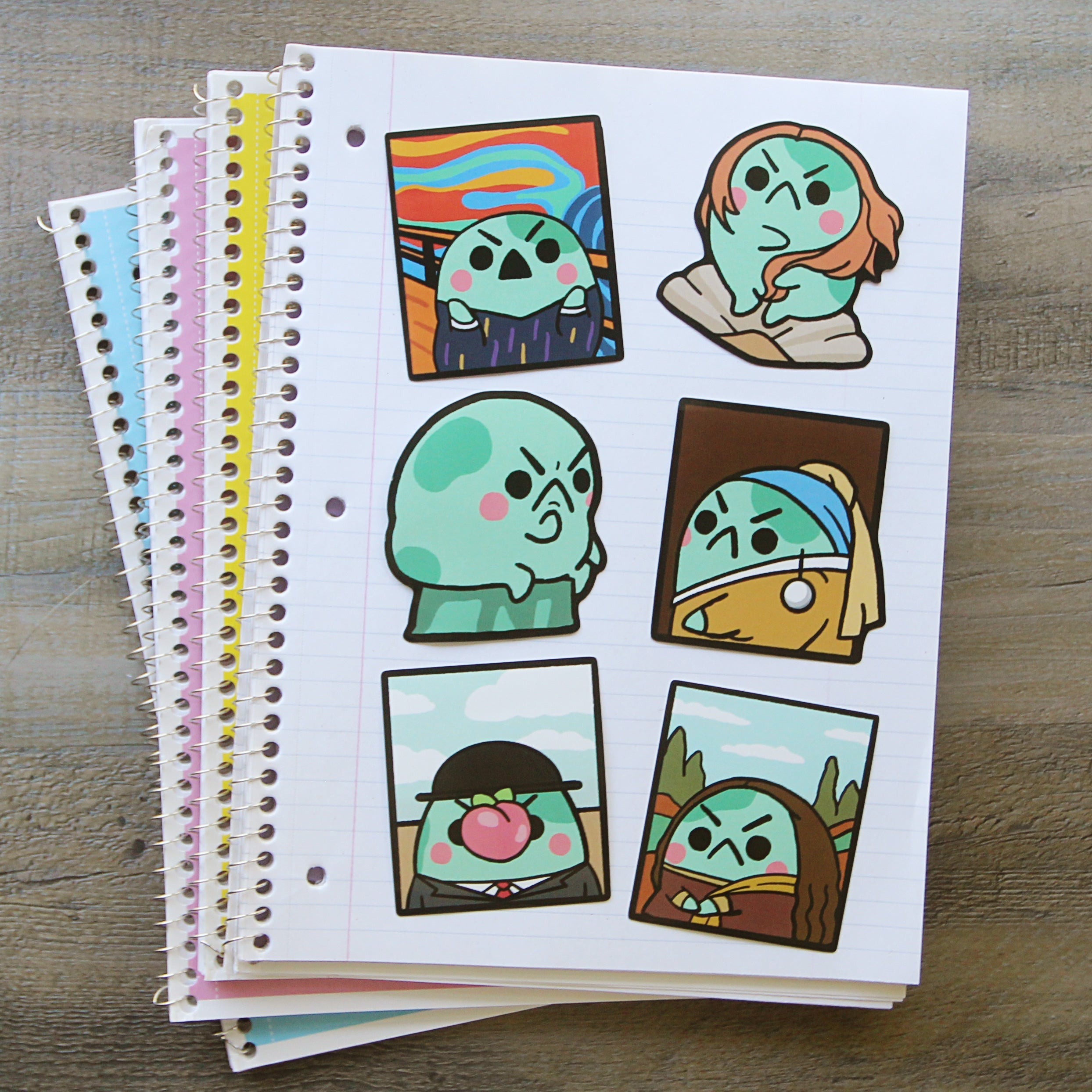 Angy Frog Sticker Pack #3 - Art Series [6 Large Stickers!] – angy friends