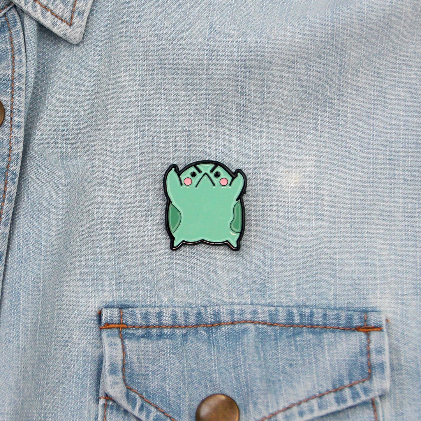 Angy Frog The Wave Pin