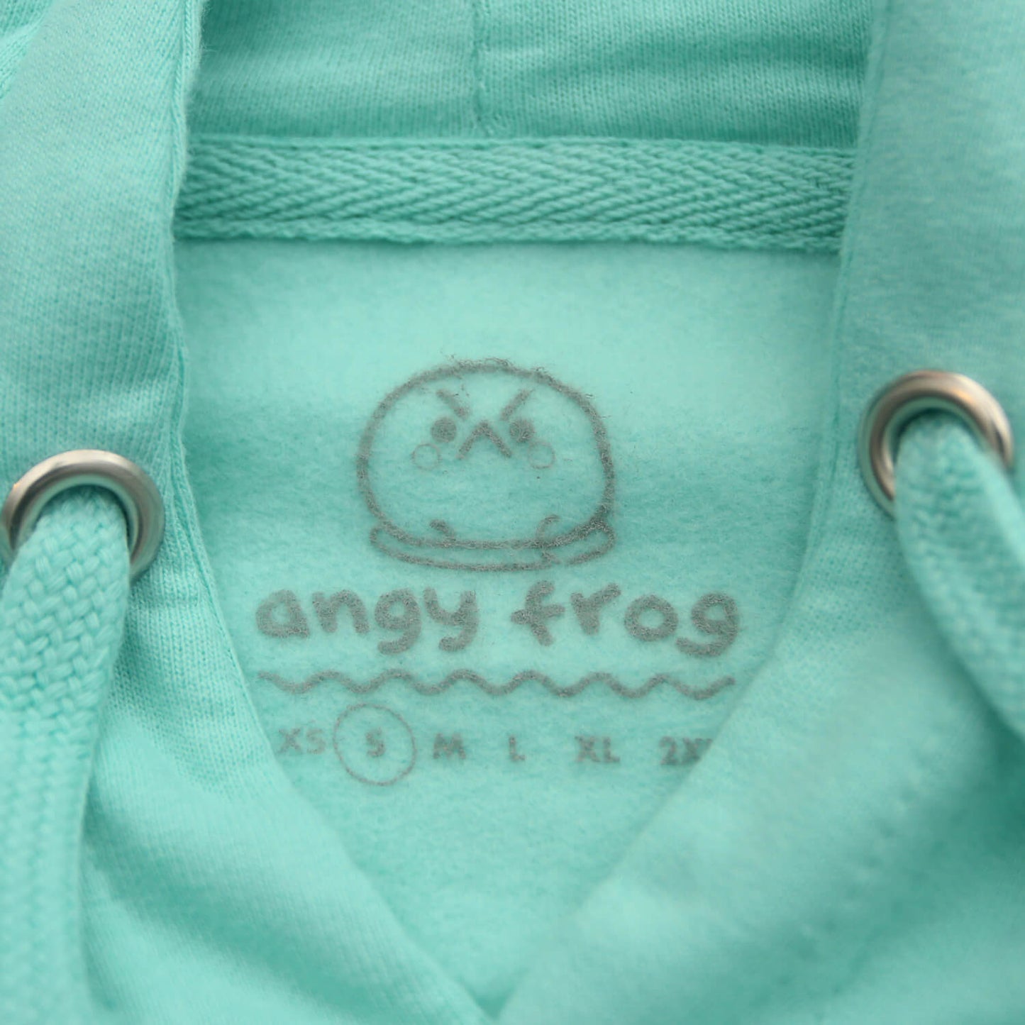 Angy Frog Hoodie in Mint (UNISEX)